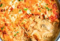 Fiery Buffalo Chicken Pasta Bake