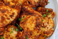 Crispy Juicy Air Fryer Boneless Thighs