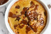 Warm Chocolate Chip Banana Oat Bake