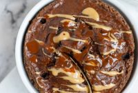 Chocolate Peanut Butter Banana Oatmeal Bake