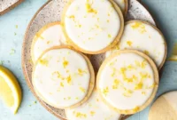 Tangy Lemon Glazed Shortbread