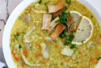 Hearty Lebanese Chicken Lentil Soup