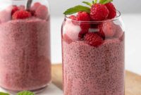 Vibrant Raspberry Chia Pudding