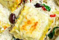Hellenic Alfredo Lasagna Rolls