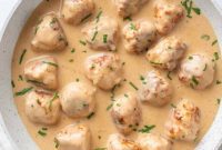 Creamy Chicken Swedish Meatballs