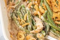 Decadent Cheesy Green Bean Gratin