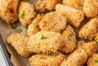 Golden Crispy Oven-Baked Popcorn Chicken Bites