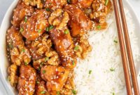 Caramelized Honey Walnut Chicken