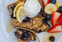 Hearty Blueberry Baked Oatmeal