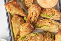 Dynamite Salmon & Rice Egg Rolls