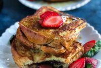 Decadent Strawberry Nutella French Toast