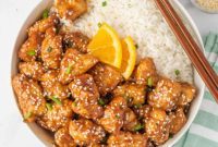 Crispy Air-Fried Orange Chicken