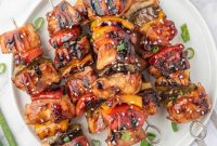 Sweet and Sticky Teriyaki Chicken Skewers