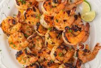 Zesty Garlic Shrimp Skewers