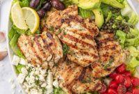 Fresh Greek Grilled Chicken Salad