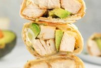 Creamy Avocado Chicken Wrap