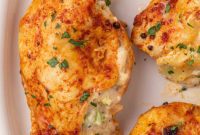 Crispy & Juicy Air Fryer Stuffed Chicken