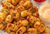 Gooey Crispy Air Fried Tater Tots