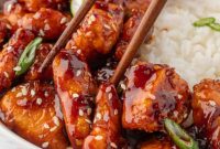 Gochujang Glazed Chicken Bites