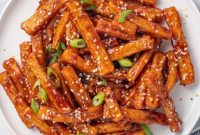 Spicy Honey Glazed Potatoes