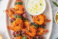 Golden Oven Shrimp Skewers