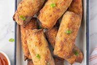 Golden Crispy Air Fryer Spring Rolls