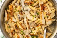 Creamy Garlic Parmesan Chicken Pasta