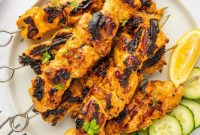 Grilled Tandoori Chicken Skewers