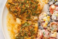 Flaky Cod with a Savory Herb Crust