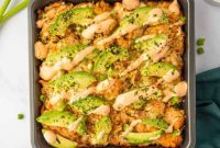 Golden Baked Salmon Sushi