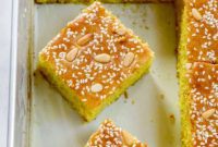 Golden Lebanese Turmeric Cake