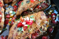 Tuscan Bruschetta Stuffed Chicken
