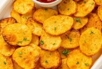 Golden Air-Fried Potato Coins