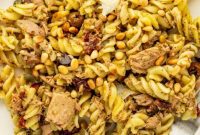 Mediterranean Tuna Pesto Pasta