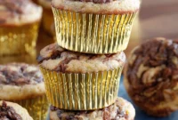 Marbled Nutella Banana Muffins