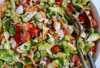 Crisp Brussels Sprout Slaw