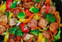 Glazed Teriyaki Salmon Medley