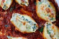 Creamy Spinach Artichoke Stuffed Shells