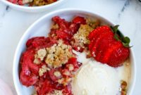 Golden Strawberry Crisp