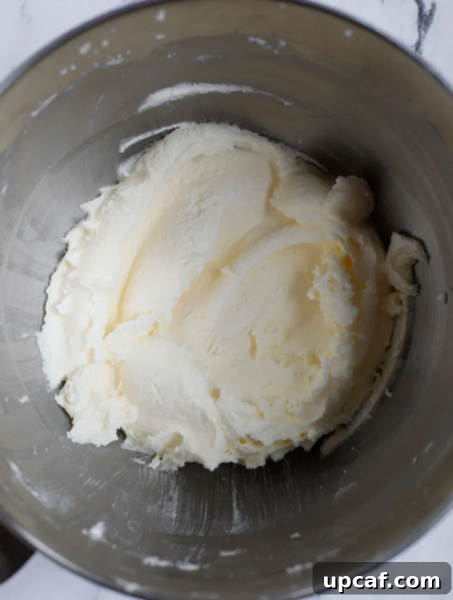 Zesty Holiday Fruitcake 8 Butter and sugar after being creamed until light, fluffy, and pale.