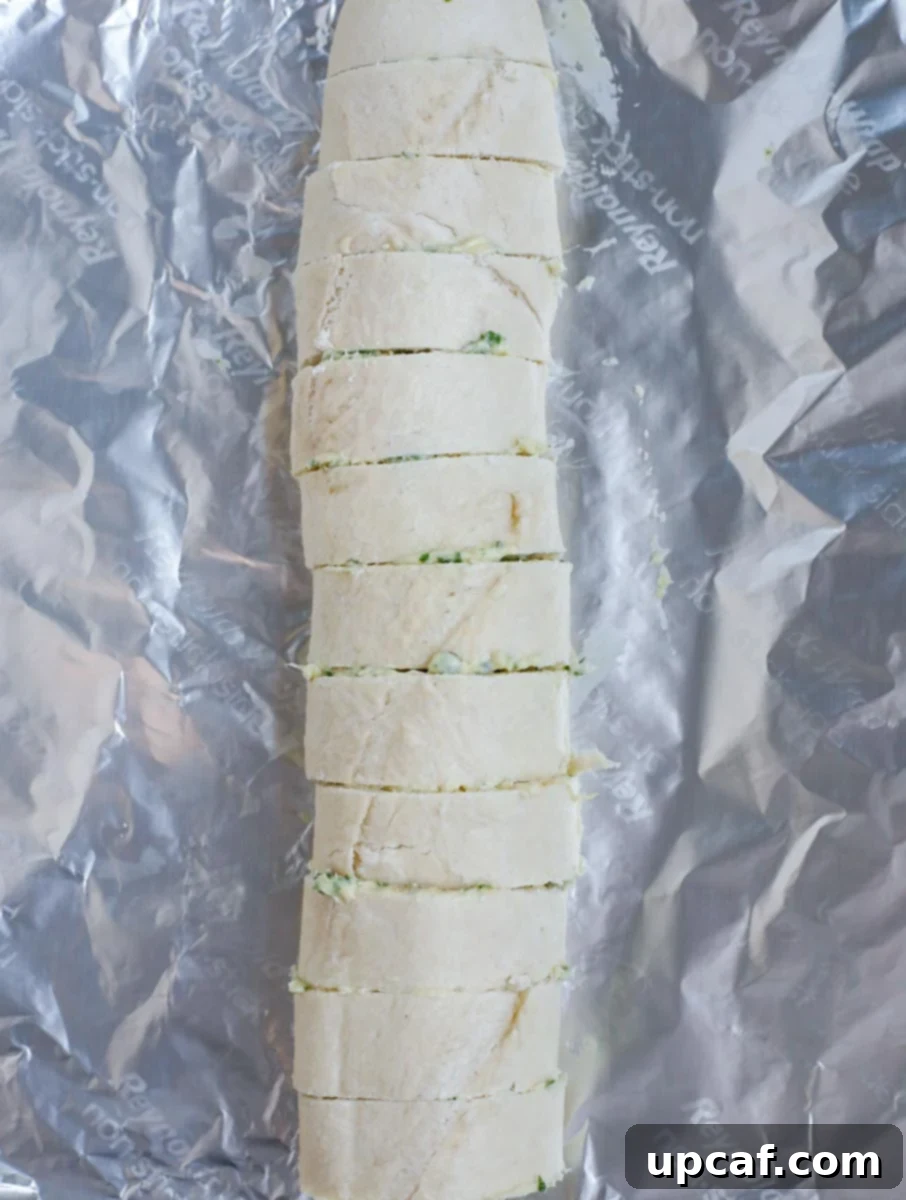 baguette bread assembled to bake