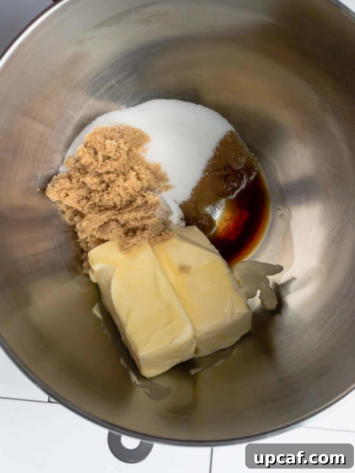 ingredients of thumbprint cookies in a bowl