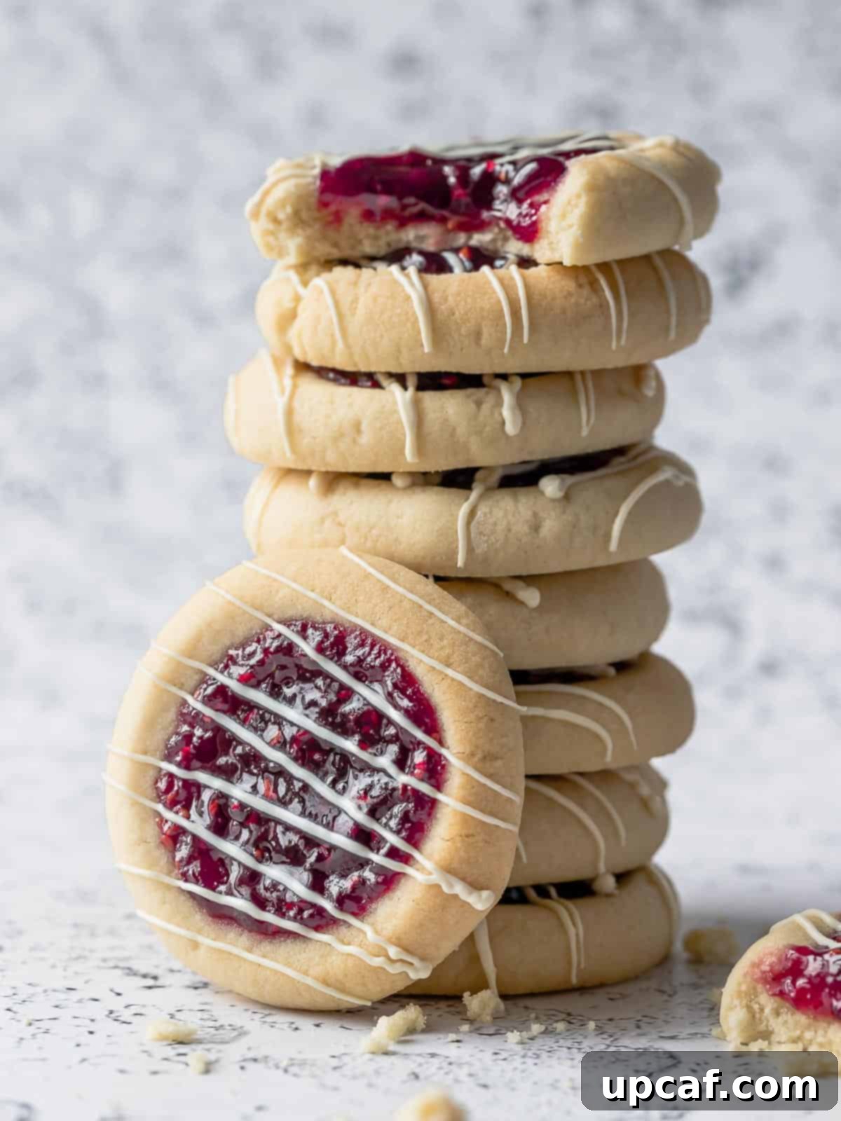 raspberry thumbprint cookies