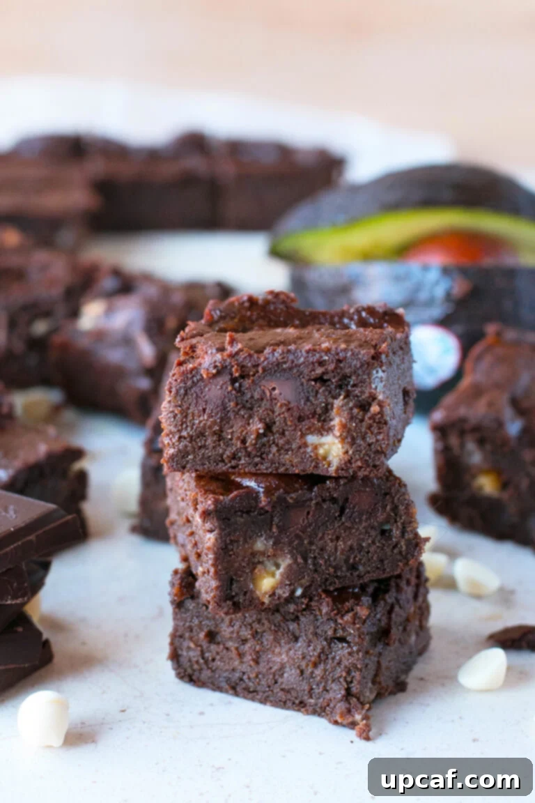 Triple Chocolate Avocado Brownies