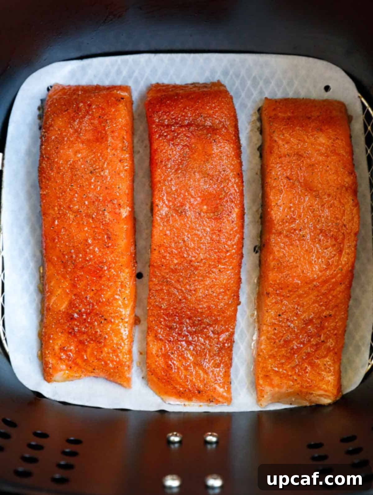 salmon in the air fryer before cooking