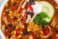 Hearty Chicken Enchilada Soup