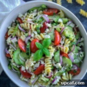 Vibrant Greek Pasta Salad 6 Greek Pasta Salad with lemon vinaigrette