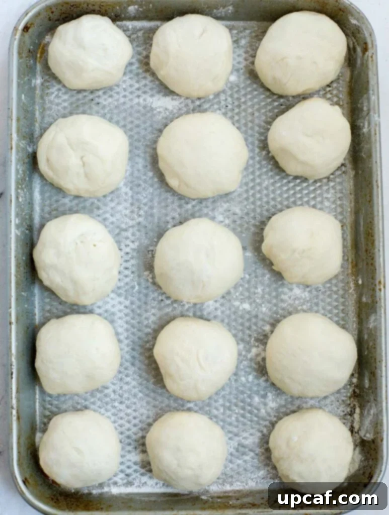 Savory Zaatar Flatbread 8 dough balls on a sheet pan