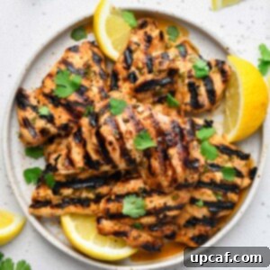 Zesty Grilled Cilantro Lime Chicken 7 top down shot of the grilled cilantro lime chicken