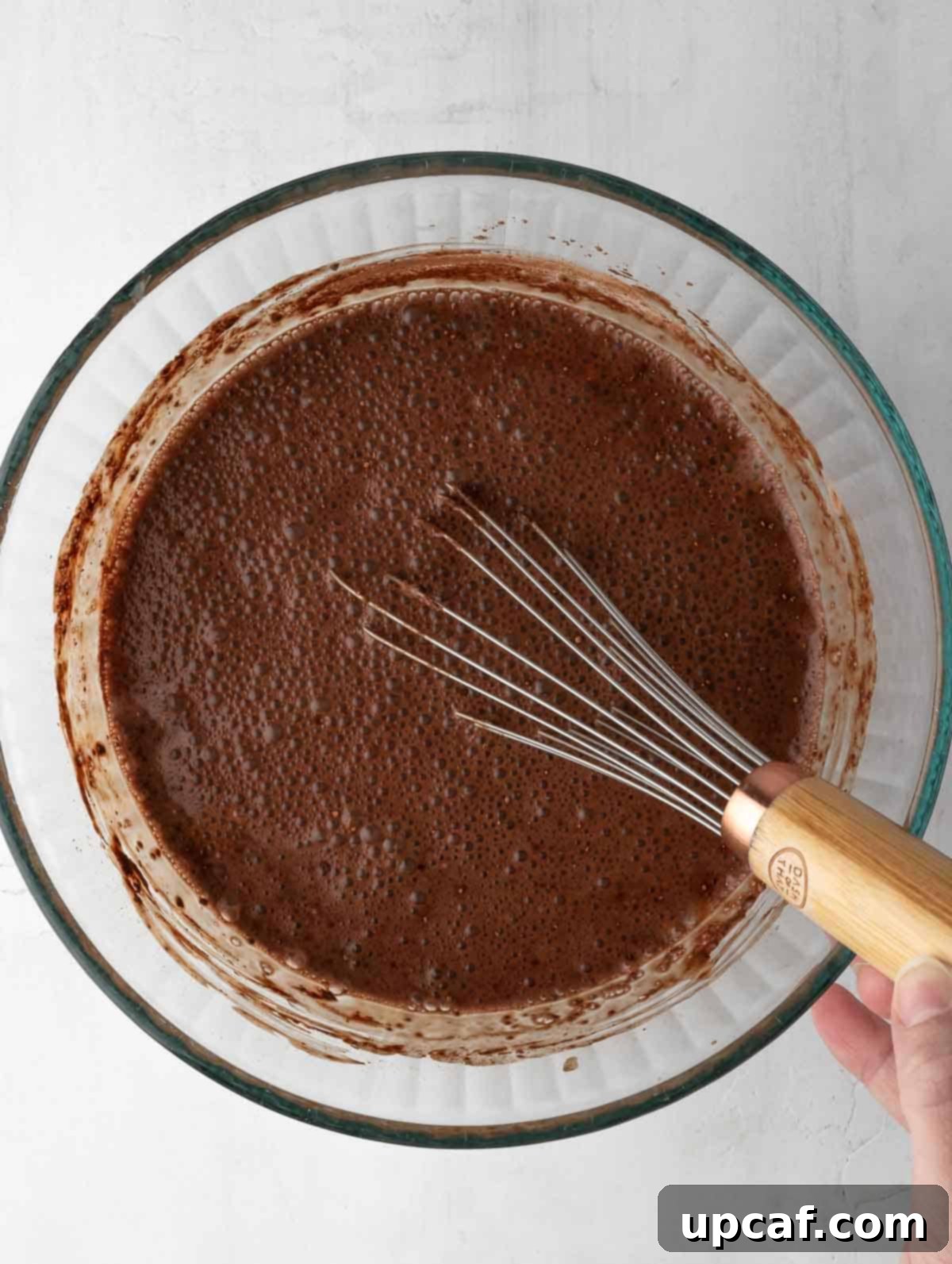 mixed chia pudding in a bowl